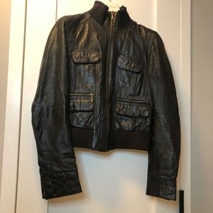 Zara TRF Leather Bomber